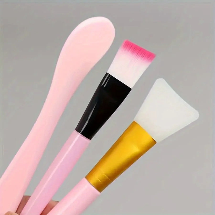 7pcs/Set DIY Face Mask Mixing Tools - Facial Applicator Spatula Mask Bowl Spoons -Applying Masks And Skin Care Products