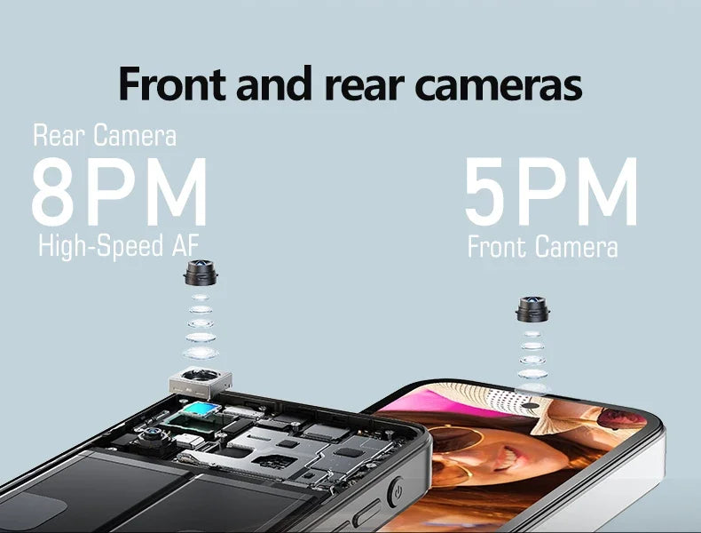 SOYES Q333 Mini Smartphone 4GB RAM 64GB ROM Android 12.0 Face Unlock 2000mAh 4G LTE Type-C OTG 3.58‘’ Screen Small Phone