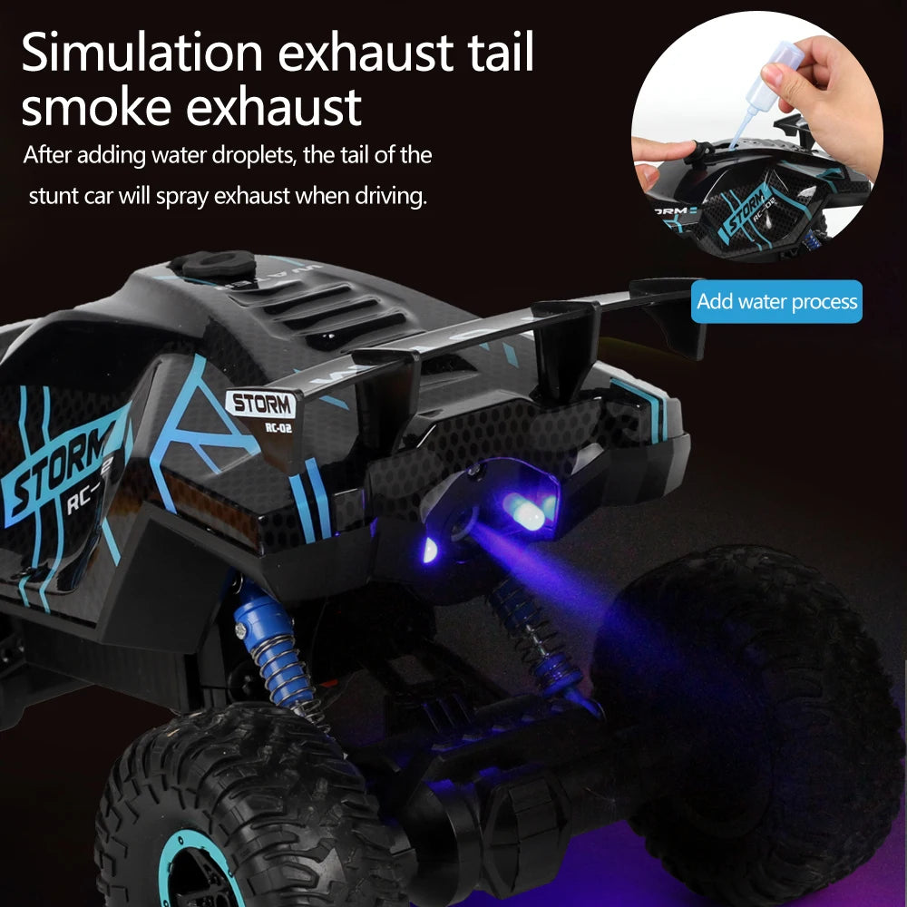 1:16 RC Car 2.4G Four Wheel Drive High-Speed Remote Control Drift Racing Car With LED Lights 4WD RC Car Model Toys for Boys Kid
