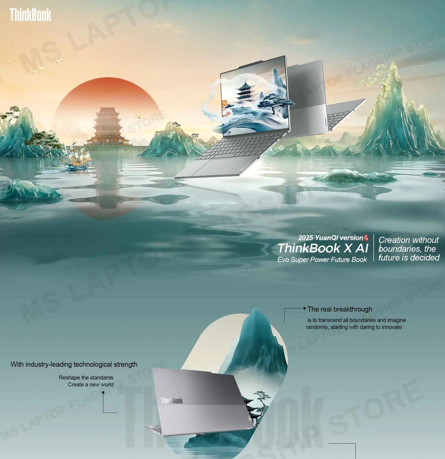 【2025 New】Lenovo ThinkBook X 32G+1T Ultra5/Ultra9/ARC 13.5inch 2.8K 120Hz (Optional Touch Version)