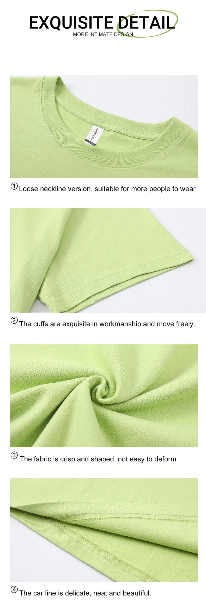 100% Cotton Solid Tshirts Men Woman Short Sleeve Fashion Brand Trend Casual Soft Clothing Tees Customized Products Summer Tops