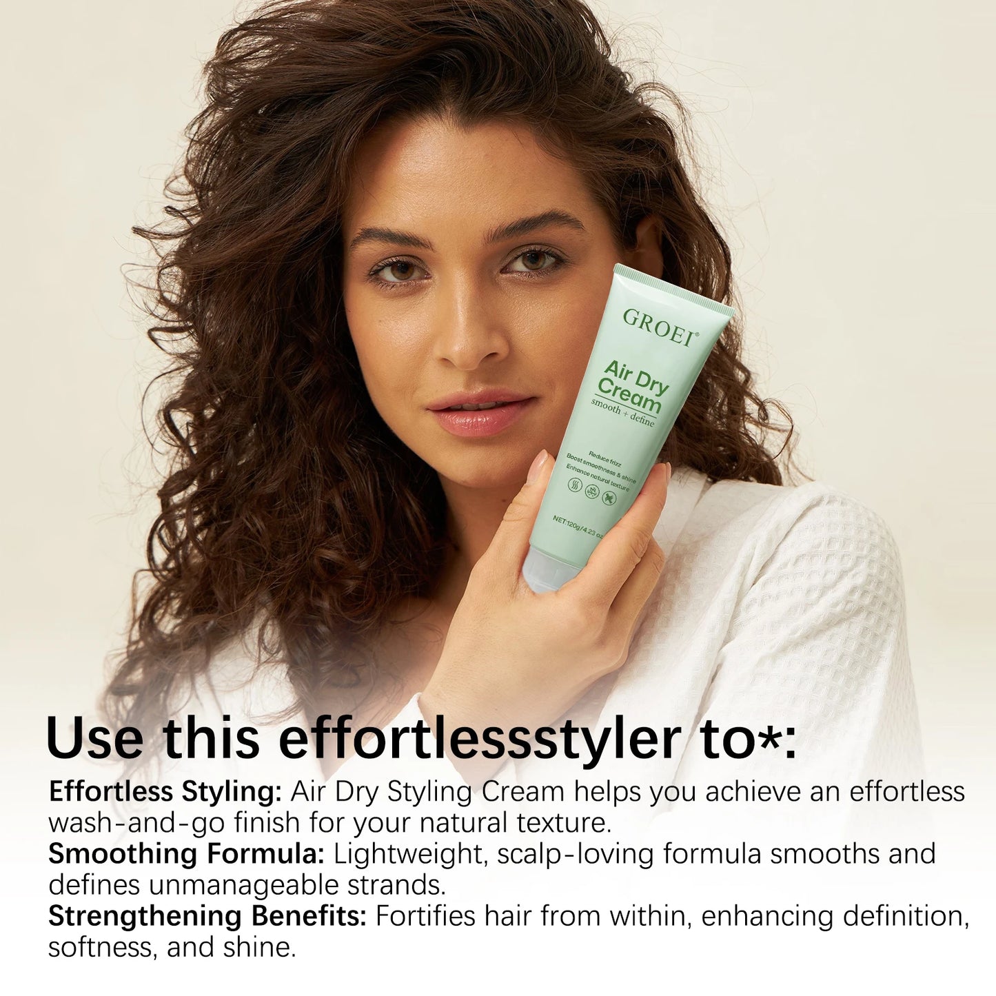 Hair Styling Cream with Nourishing Formula Add Shine and Shape Outline Strengthen Hair and Scalp Care