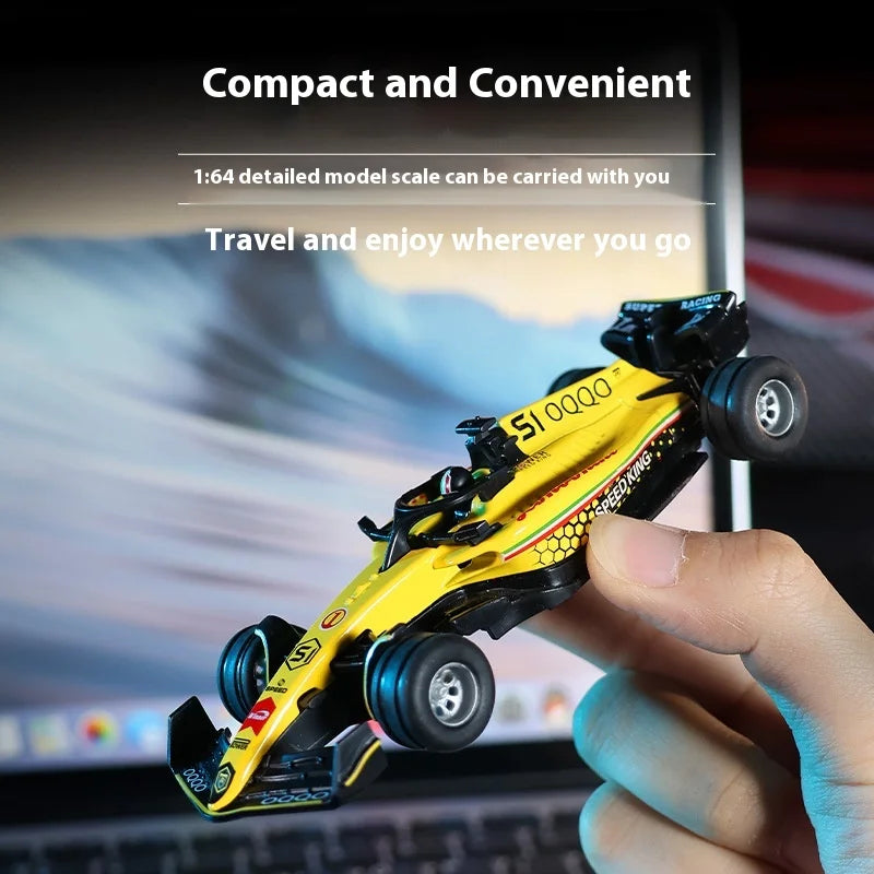 2025 New RC car August Product 1:64 Mini Alloy Car Model, Adjustable Lighting Formula Racing, Children's Remote Control Car