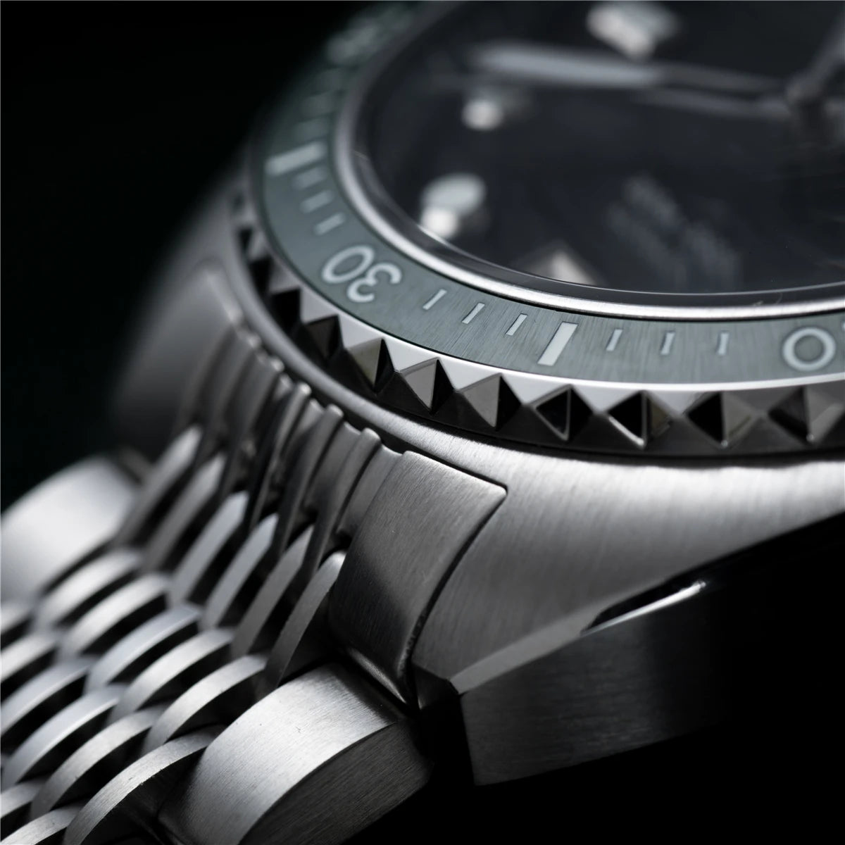 2025 New IXDAO IPOSE Automatic Mechanical Men Watch JD-X07S Dragon Scale Pattern Watch Stainless Steel BWG-9 Diving reloj hombre