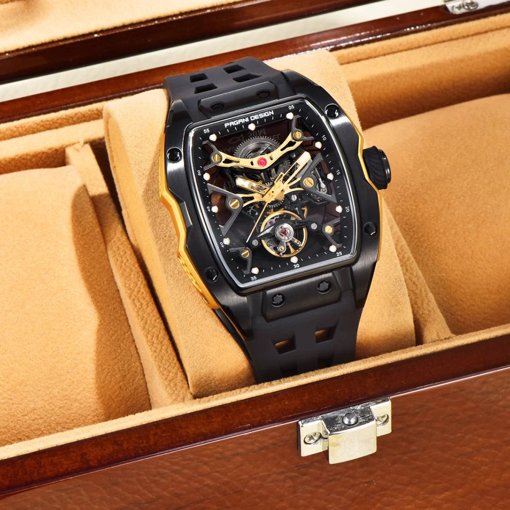 PAGANI DESIGN Automatic Watch New Men Mechanical Europe and America Watch Top Brand Sapphire Glass 50M Waterproof Watch Men