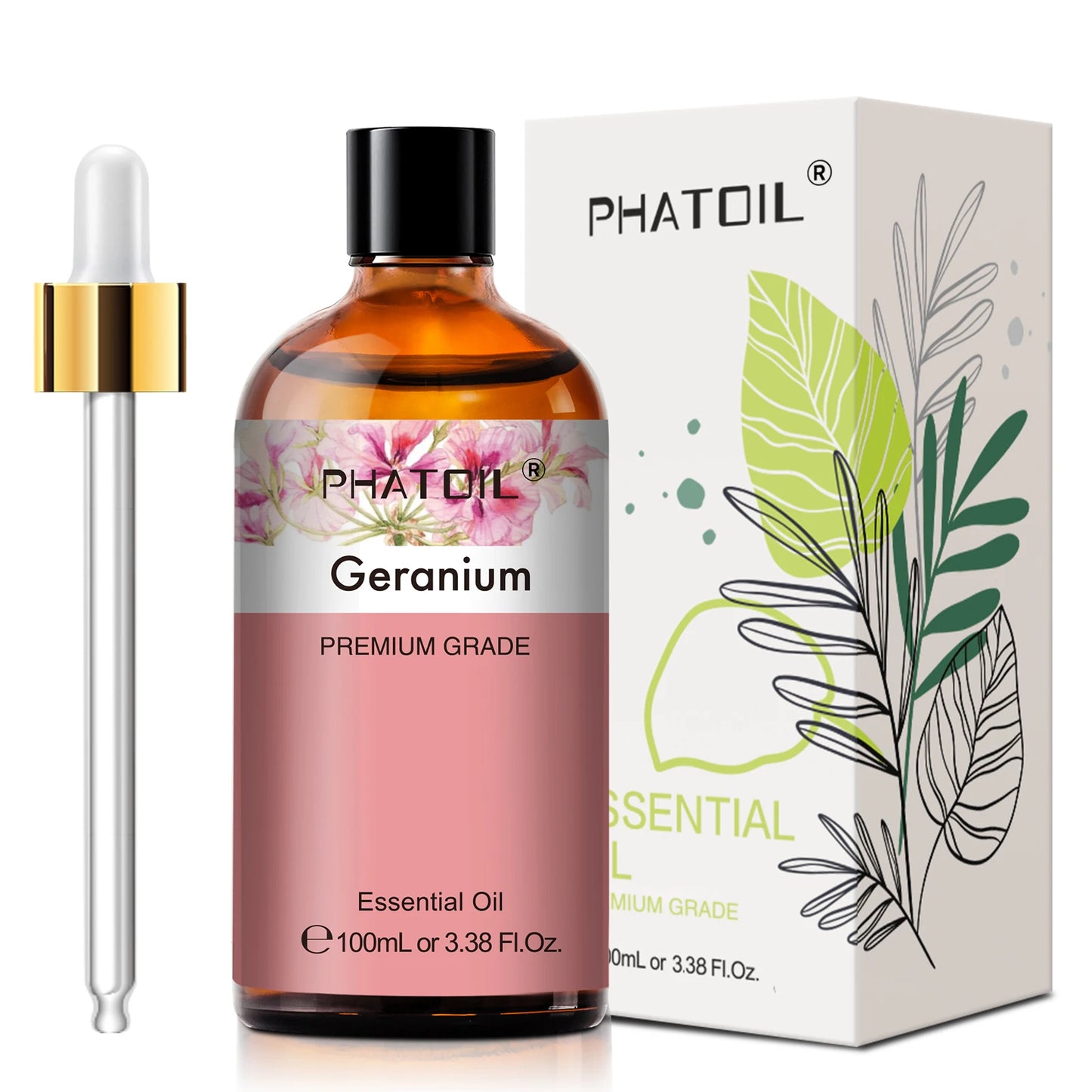 PHATOIL 100ml Natural Essential Oil For Skin Aromatherapy Lemongrass Eucalyptus Lavender Peppermint Fragrance Essential Oils