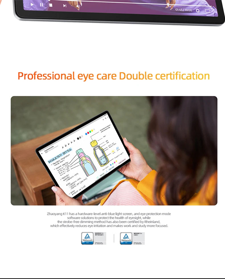 New Lenovo Tab K11 Tablet K11 Plus Snapdragon 680 11.5" 90Hz Screen 128GB 256GB 8600mAh WIFI13MP Camera Android 14 Tablet PC