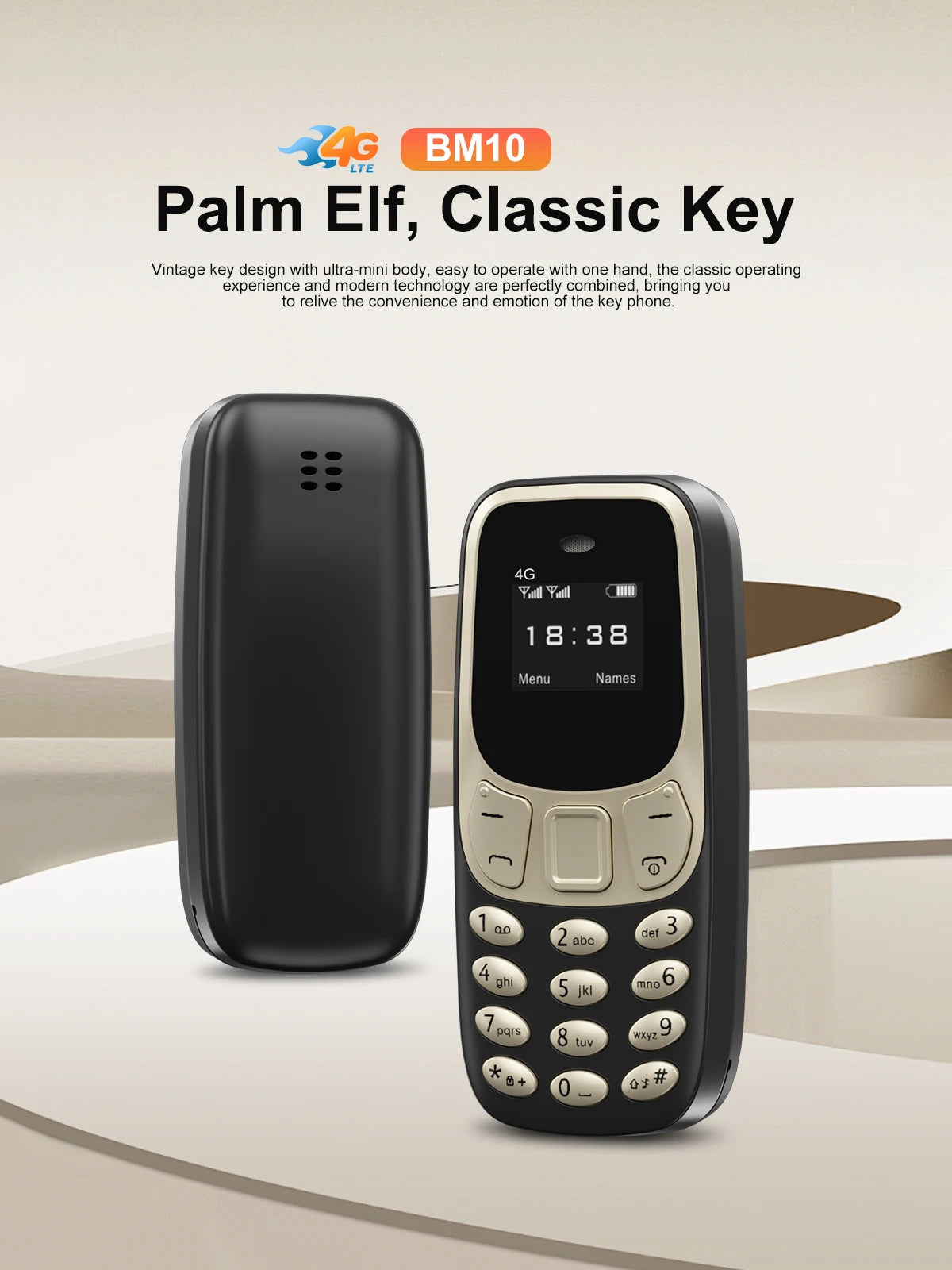 SERVO BM10 4G Mini Button Function Phone Speed Dial Auto Call Recorder Blacklist 2 SIM Small Mobile Phone Multilingual 2025 New