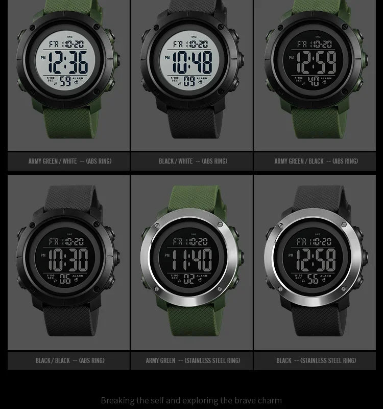 SKMEI 1426 Montre Men Alarm Clock Fashion Digital Watch Relogio Masculino Sport Watch Men Luxury Brand 5Bar Waterproof Watches