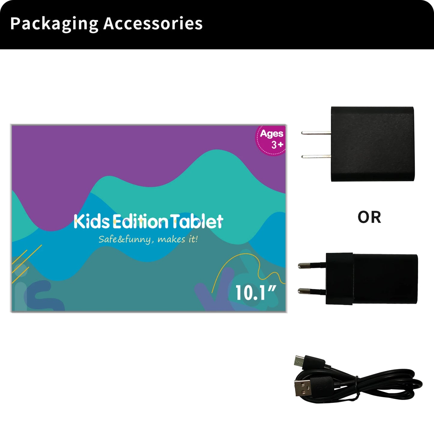 Pritom 10 Inch Kids Tablet Android 13 Go WIFI Quad Core Processor 2GB RAM 64GB ROM YouTube with Case