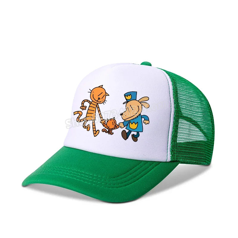 Dog Man Universal Casual Cap Summer Baseball Polyester Hat Adjustable Truck Driver Children Cartoon Peripheral Item Adult Action