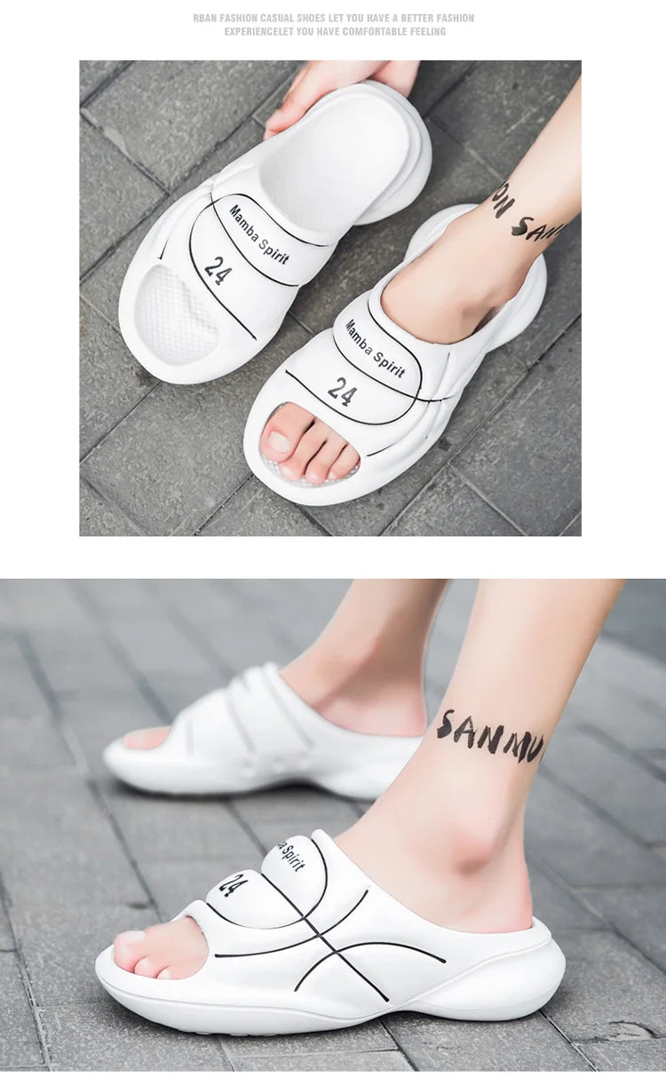 Slippers for men in summer trendy for outdoor sports dual purpose anti slip and odor resistant sandals basketball Slippers
