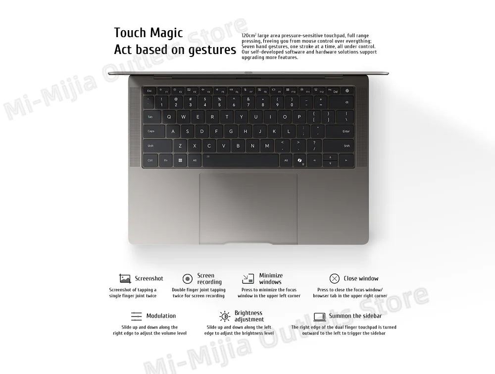 Honor MagicBook Art 14 Snapdragon Edition 1kg Ultra Thin Laptop X Elite 32G 1T 3.1K Eye Screen Notebook