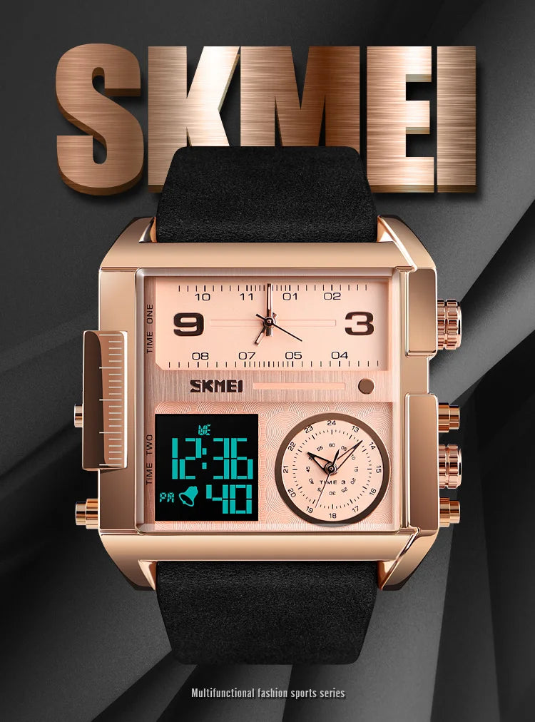 SKMEI Sports Watch Men Top Luxury Brand Waterproof Wristwatch Men Quartz Analog Digital Watches Relogio Masculino