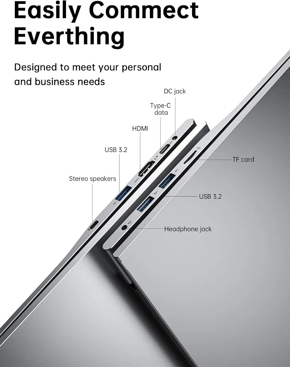 ACEMAGIC Laptop 17.3” FHD Laptop Intel Alder Lake N97 16GB RAM 512GB SSD Windows 11 Pro Notebook 180° Flip Computer Wifi5 BT5.0