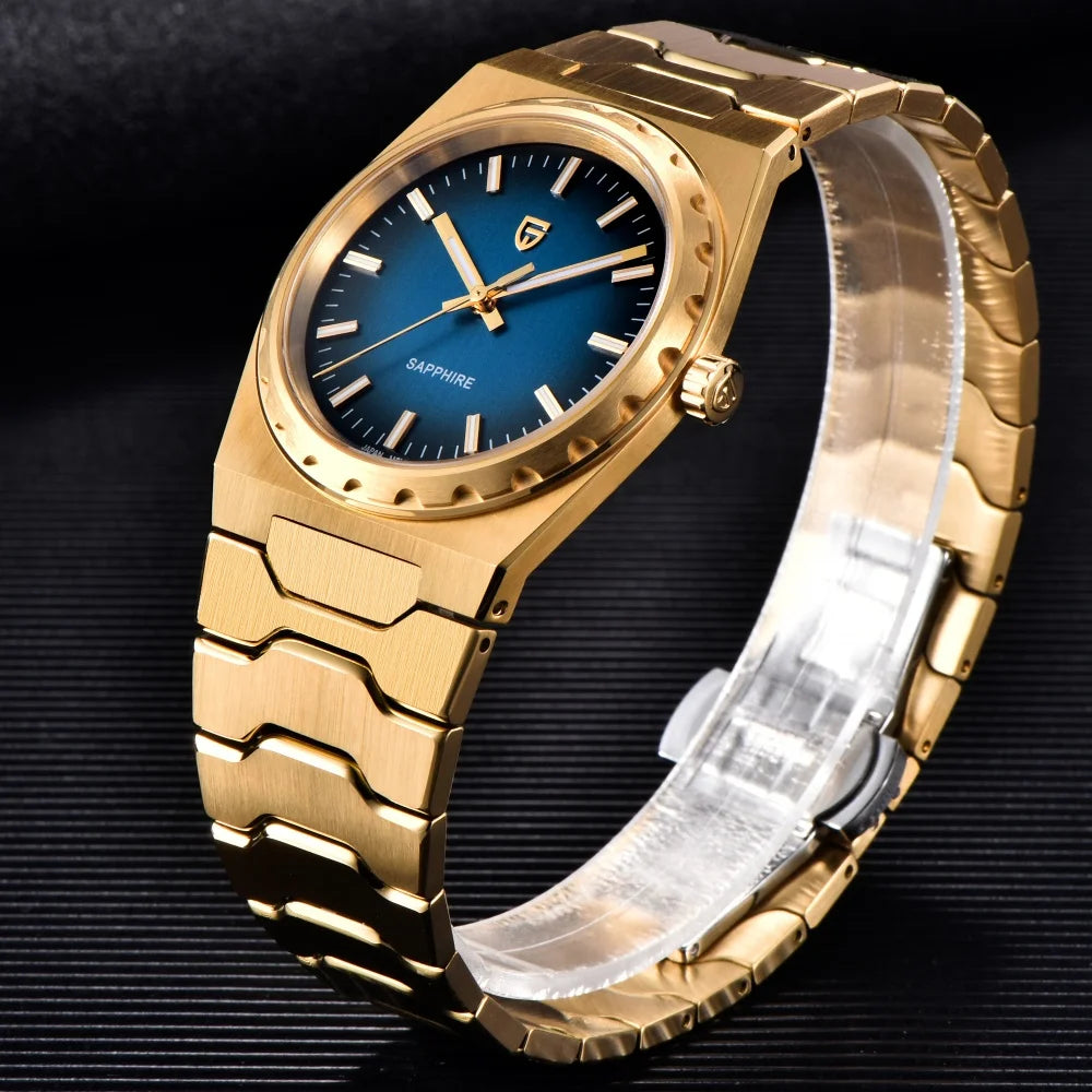 PAGANI DESIGN 2025 New Thin 7mm Fashion Men Quartz Watch V2 Stainless Steel Sapphire 10Bar Waterproof C3 reloj hombre
