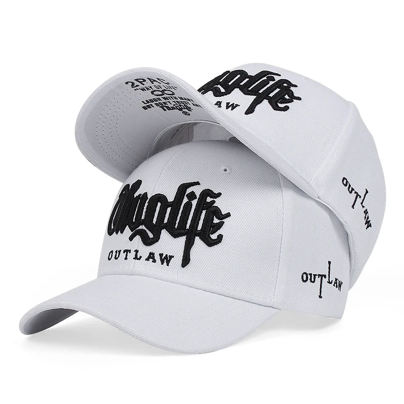 2023 Fashion Fastball CAP Thuglife Embroidery Hiphop Baseball Cap Snapback Hat Adult Outdoor Casual Sun Casual Bone Dropshipping