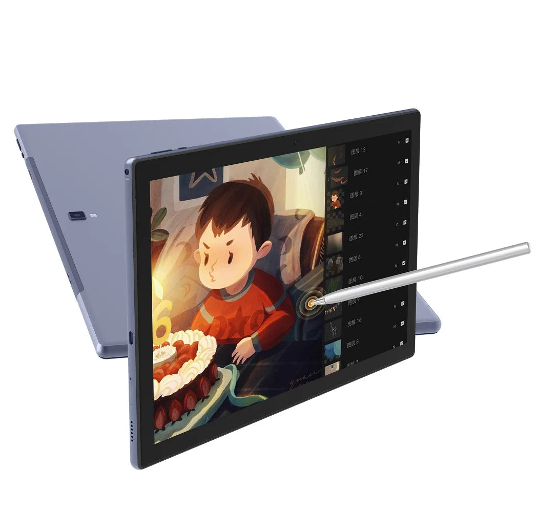 Global Version 14 Inch 1920x1080 IPS Big Screen Tablet PC 5+13MP Camera 12+256GB Deca-Core планшет 2 IN 1 Tablets Android Laptop