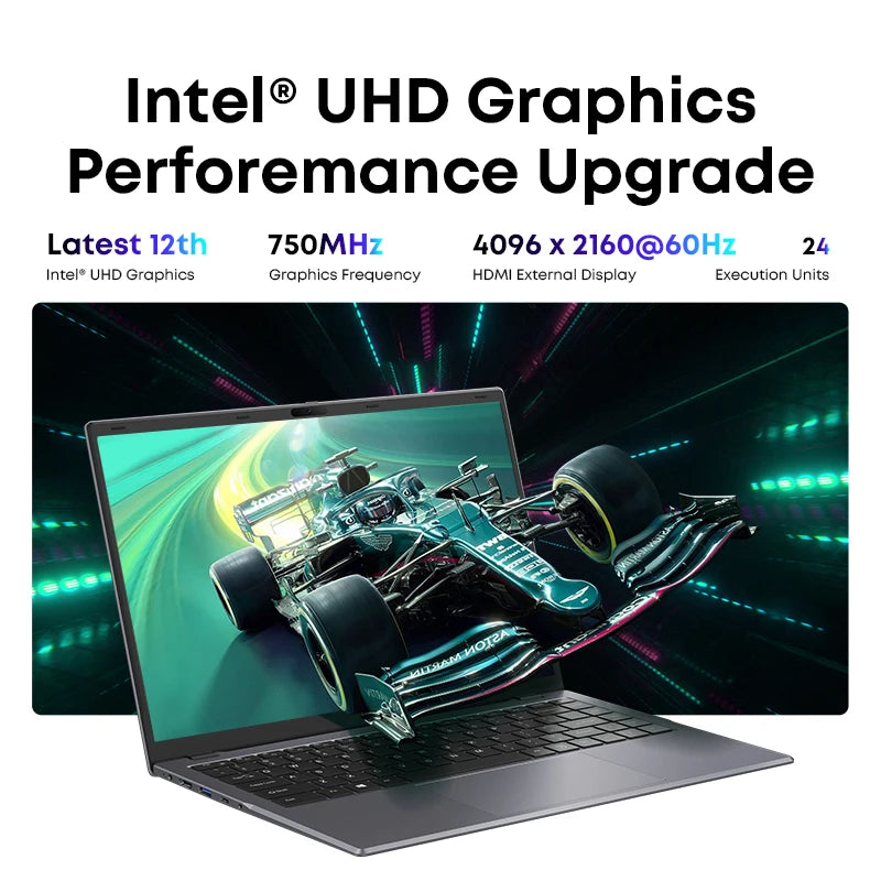 CHUWI 14.1-inch GemiBook XPro Laptop Intel N100/N150 Graphics 600 GPU Screen 8GB RAM 256GB SSD With Cooling Fan Windows 11