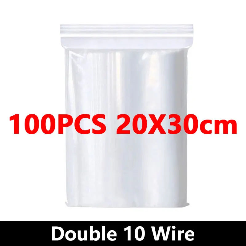 Small Zip Lock Plastic Bags Reclosable Transparent Bag Vacuum Storage Bag Ziplock Food Storage Bags Plastic Zip bag Sealing bag