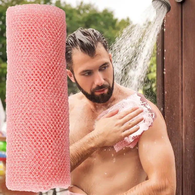African Exfoliating Net Sponge Back Scrubbing Skin Smoother Cleaning Tool Bath Net Sponge Shower Body Thick Foam Soap Network
