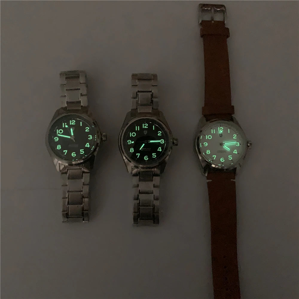 2025 PAGANI DESIGN Luxury Pilot Automatic Mechanical Watch 38MM Sapphire Waterproof Watch for Men Relogio Masculino PD1717 V2