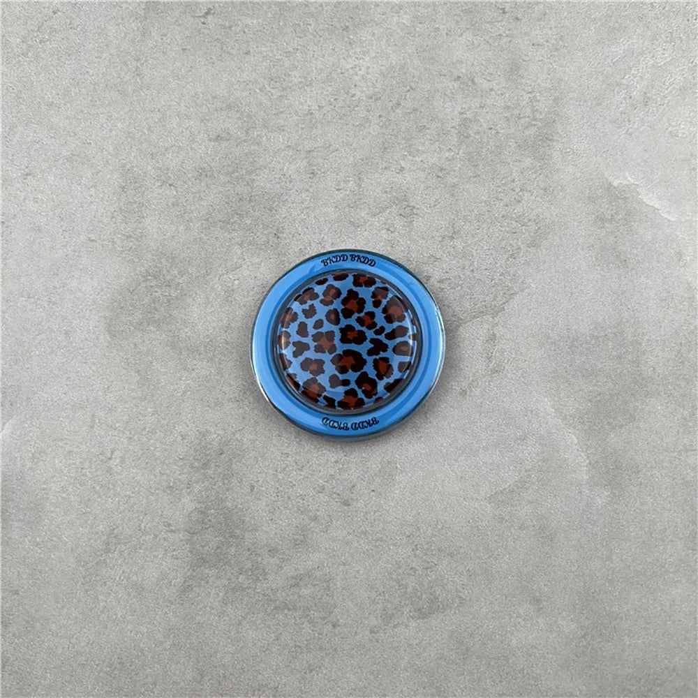 3D Luxury Leopard For Magsafe Grip Tok Phone Case for IPhone 17 16 15 13 Pro Max Wireless Charge Magnetic Stand Holder Cover