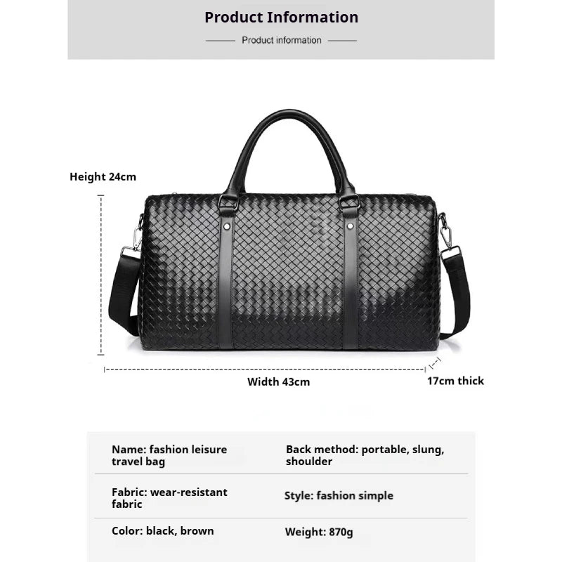 Extra Large Capacity Travel Duffel Bag - Lightweight, wet and dry separation, perfect for weekend getaways, fitness enthusiasts