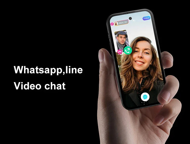 SOYES Q333 Mini Smartphone 4GB RAM 64GB ROM Android 12.0 Face Unlock 2000mAh 4G LTE Type-C OTG 3.58‘’ Screen Small Phone