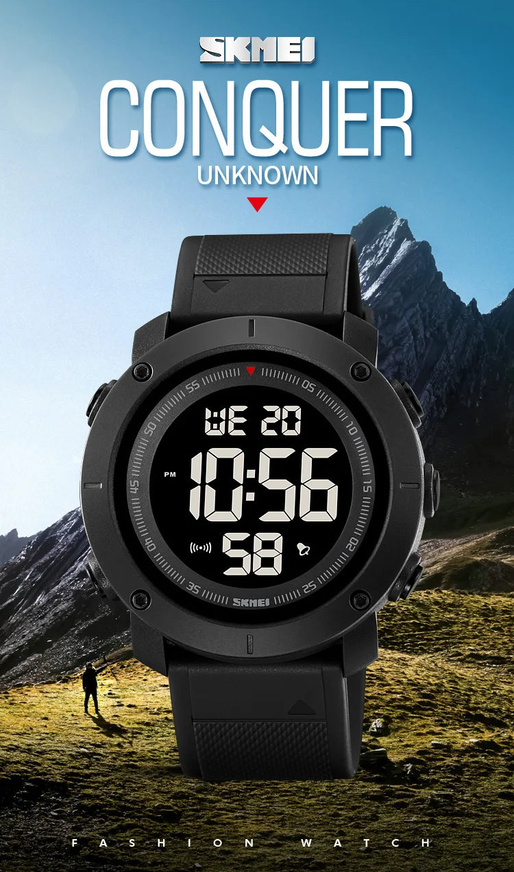 SKMEI 2122 Men's Electronic Watch Sports Waterproof Glow Electronic Watch Multi functional Student LED Watch Men's