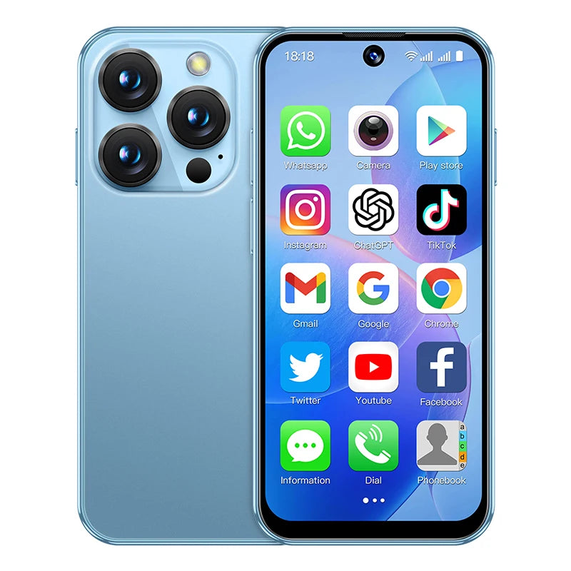 SOYES XS19 Mini Smartphone 3.88in 2GB RAM 16GB ROM Android10.0 With Facial Recognition Dual SIM Standby 3G Network Small Phone