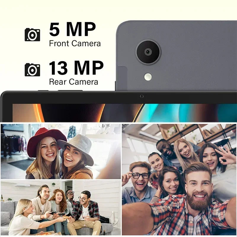 ANRY 10.95 Inch Tablet Android 15 HD Display 12GB RAM 128 ROM Fast Charging 8000mAh 5G WiFi Octa-Code Android Tablets with Case