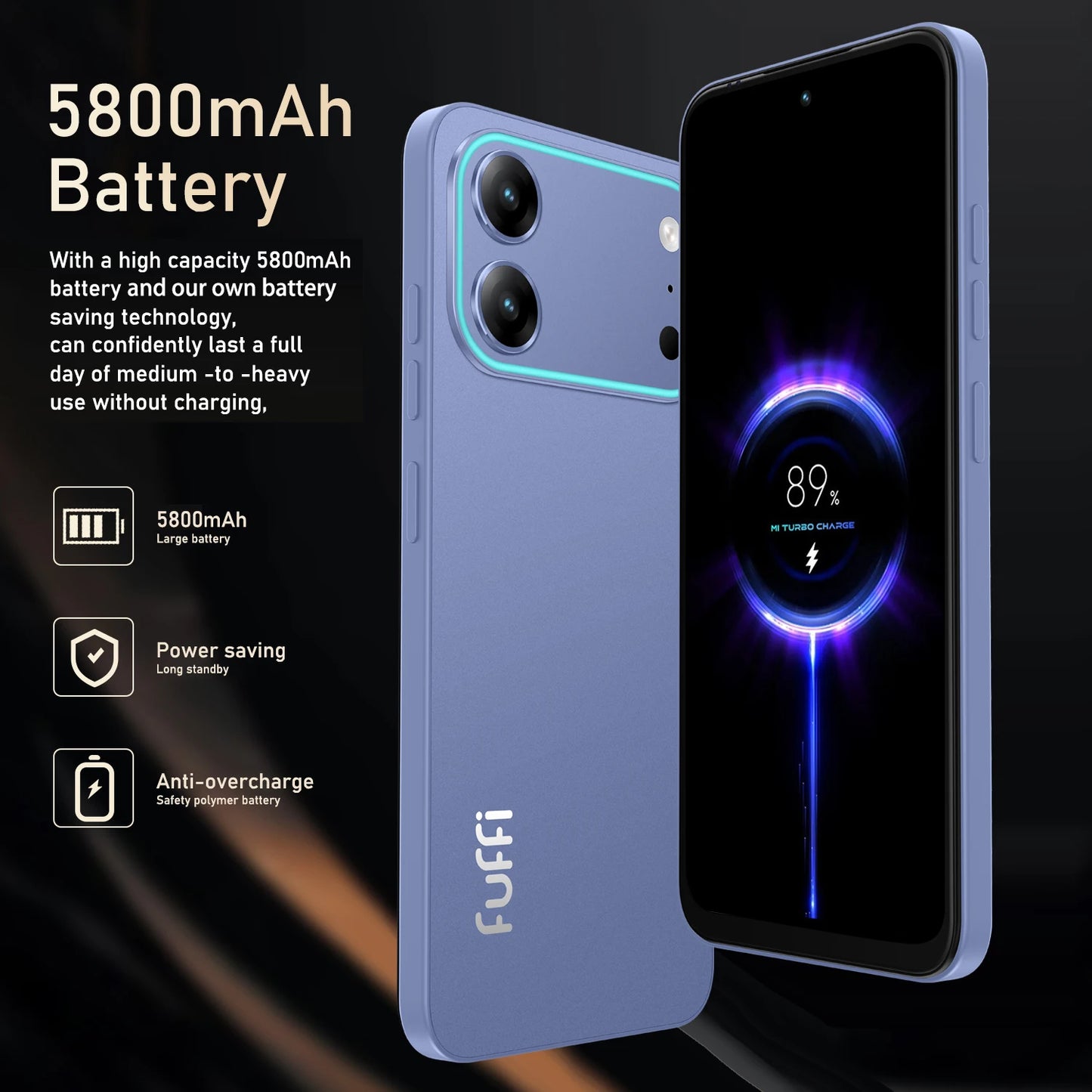 Global Vision 17 Pro Smartphone Android 12 12GB RAM 512GB ROM 6.67 Inch Phone 5800mAh 720x1612HD 24+48MP 5G Network Mobile Phone