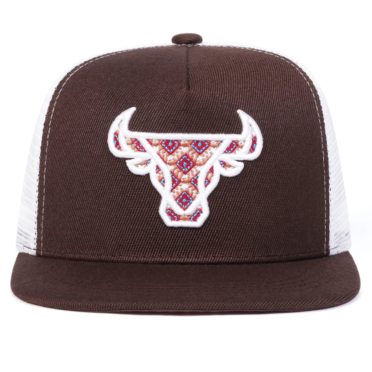 Unisex Ox Head Embroidery Hip-hop Net Hats Spring Summer Outdoor Adjustable Casual Baseball Caps Sunscreen Hat Cap