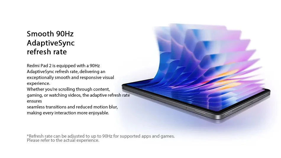 Xiaomi Redmi Pad 2 4GB/128GB 6GB/128GB 8GB/256GB 9000mAh Battery 11" 2.5K WiFi Global Version Tablet PC