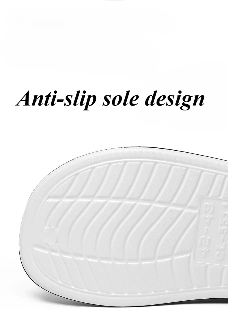 Summer Eva Sandals for Men Fashion Slippers Indoor Lightweight Soft Anti-slip Flats Men's Sandals Outdoor Beach Open-toe Sandals