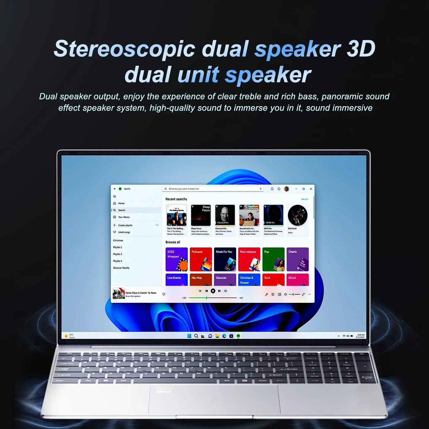 15.6"Laptop Intel Celeron N5095 notebook gamer 32GB RAM 2TB SSD Office Study PC Computer Windows 11 1920*1080 Resolution