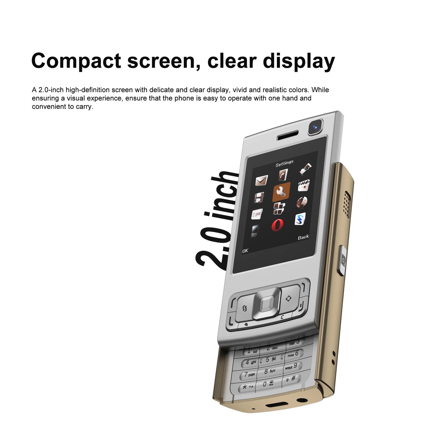 SERVO N95 PRO 2G GSM Slide Screen Mini Mobile Phone Magic Voice Call Recording MP3/MP4 Player Blacklist Small Cellphone FM Radio