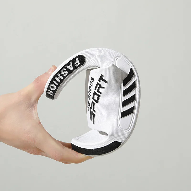 Fashion Men's Slippers Soft Sole Non-slip Men Flip Flops Comfortable Large Size Outdoor Beach Sandals Man Home Bathroom Slippers