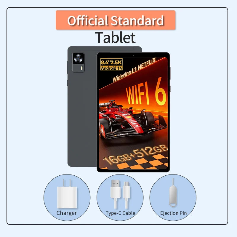 Headwolf FPad7Pro SIM 4G LTE Gaming Tablet 8.4" 2.5K FHD Display Screen 16GB 512GB MTK 7050 CPU,8MP/16MP Camera, WiFi 6 tablet