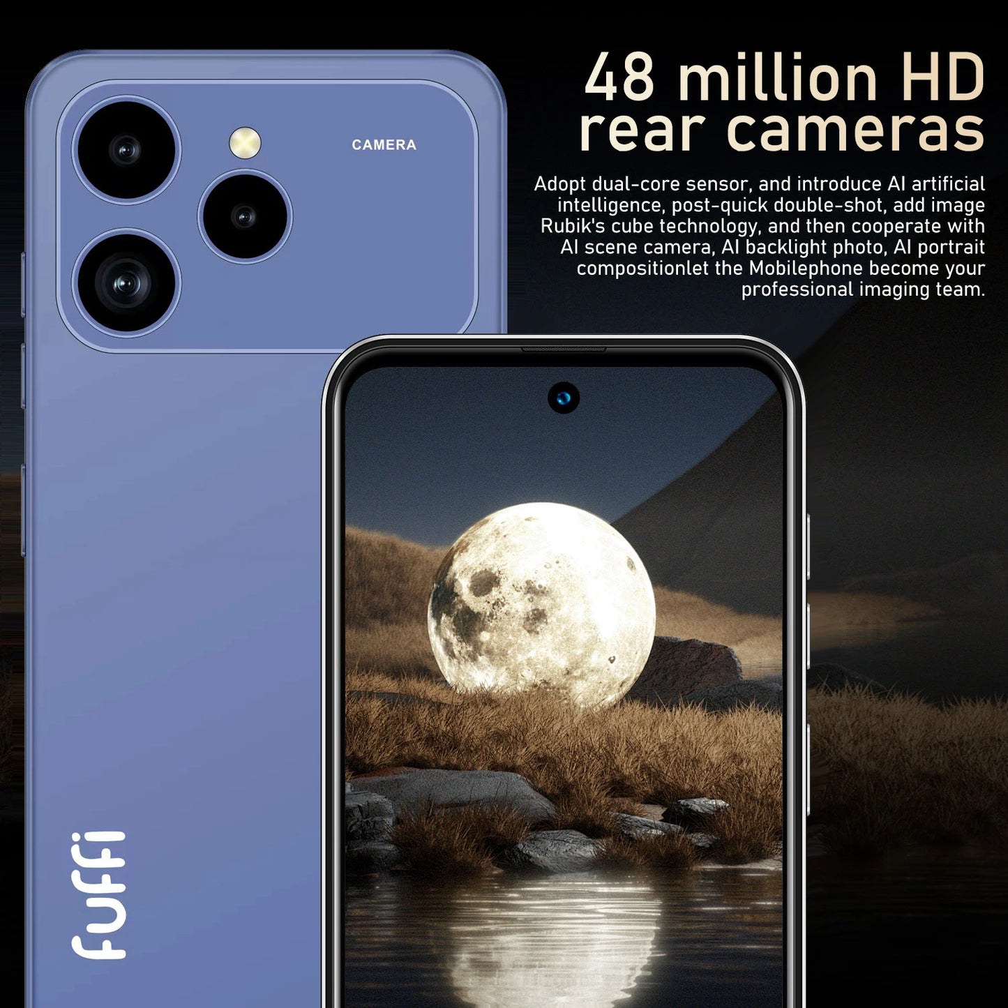 Global Vision M17 Pro Max Smartphone 5G Android 8GB RAM 256GB ROM 6.56 Inch Phone 720x1612HD 24+48MP 4G 5G Network Mobile Phones