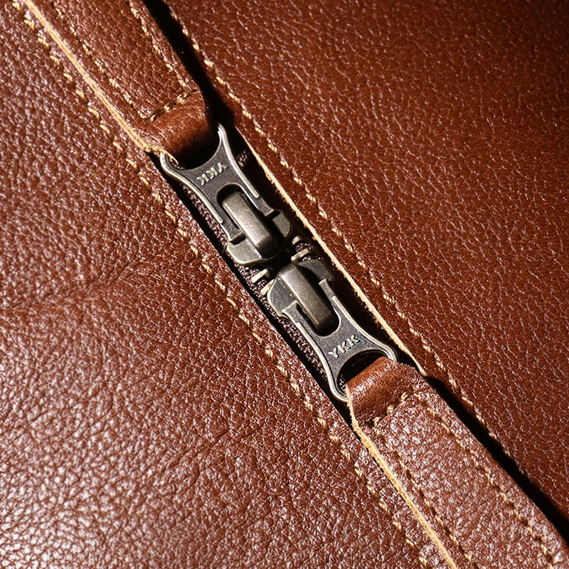 LUOKIR High Quality Men's Travel Bag Genuine Leather Luxury Luggage Bag Women's Weekend Duffle Bag Vintage Business Handbag