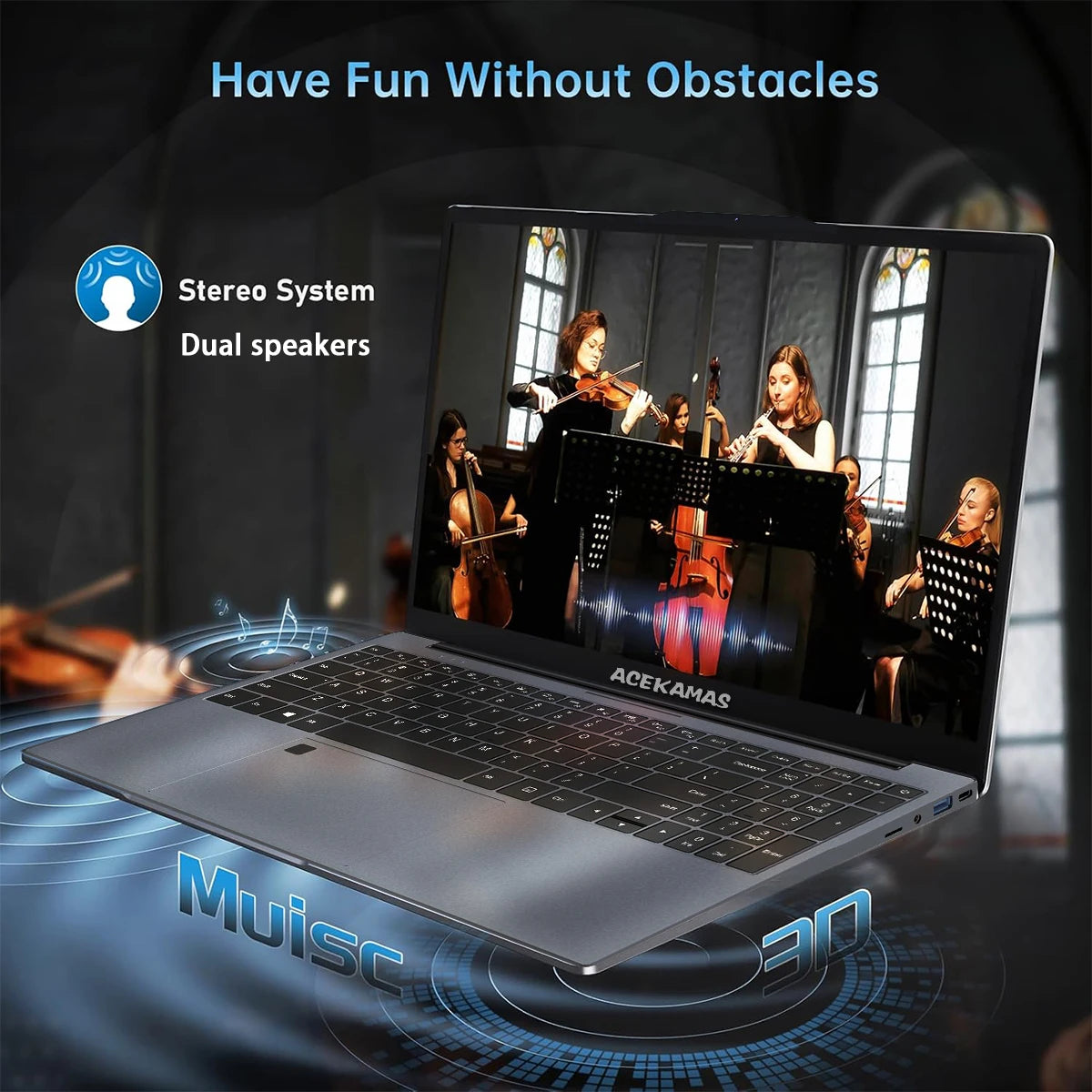 ACEKAMAS 15.6" Portable Laptop Computer Intel Core i7 6500U i3 6100U Windows 11 Pro 16GB DDR4 1TB SSD Notebook PC Gaming Laptops