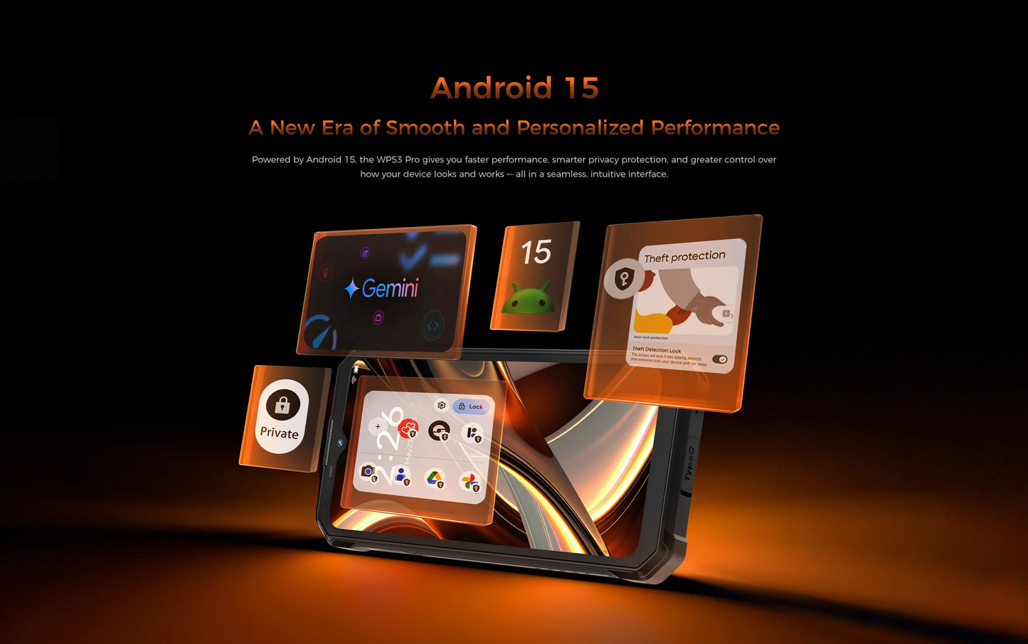 【NEW】OUKITEL WP53 PRO Rugged Phone, 24GB+256GB 11000mAh Android 15 6.52" NFC 50MP Cell Phone