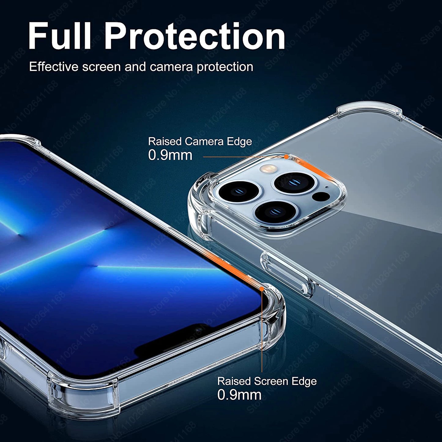 Luxury Shockproof Clear Phone Cases For iPhone 16 15 14 13 12 11 Pro Max 8 Plus XR XS Max Silicone Bumper Transparent Back Cover