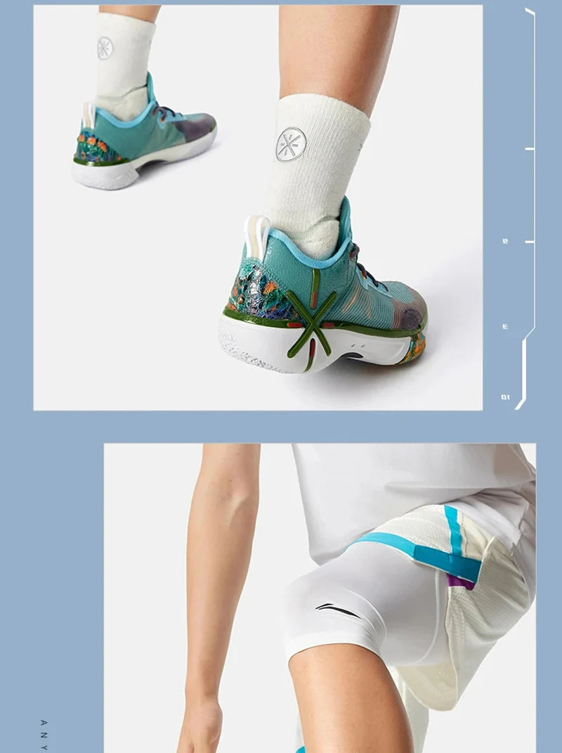 Li-Ning Men's WADE SHADOW 6V2 On Court Basketball Shoes BOOM Cushion Wearable Sport Shoes LiNing Stable Support Sneakers ABPV021