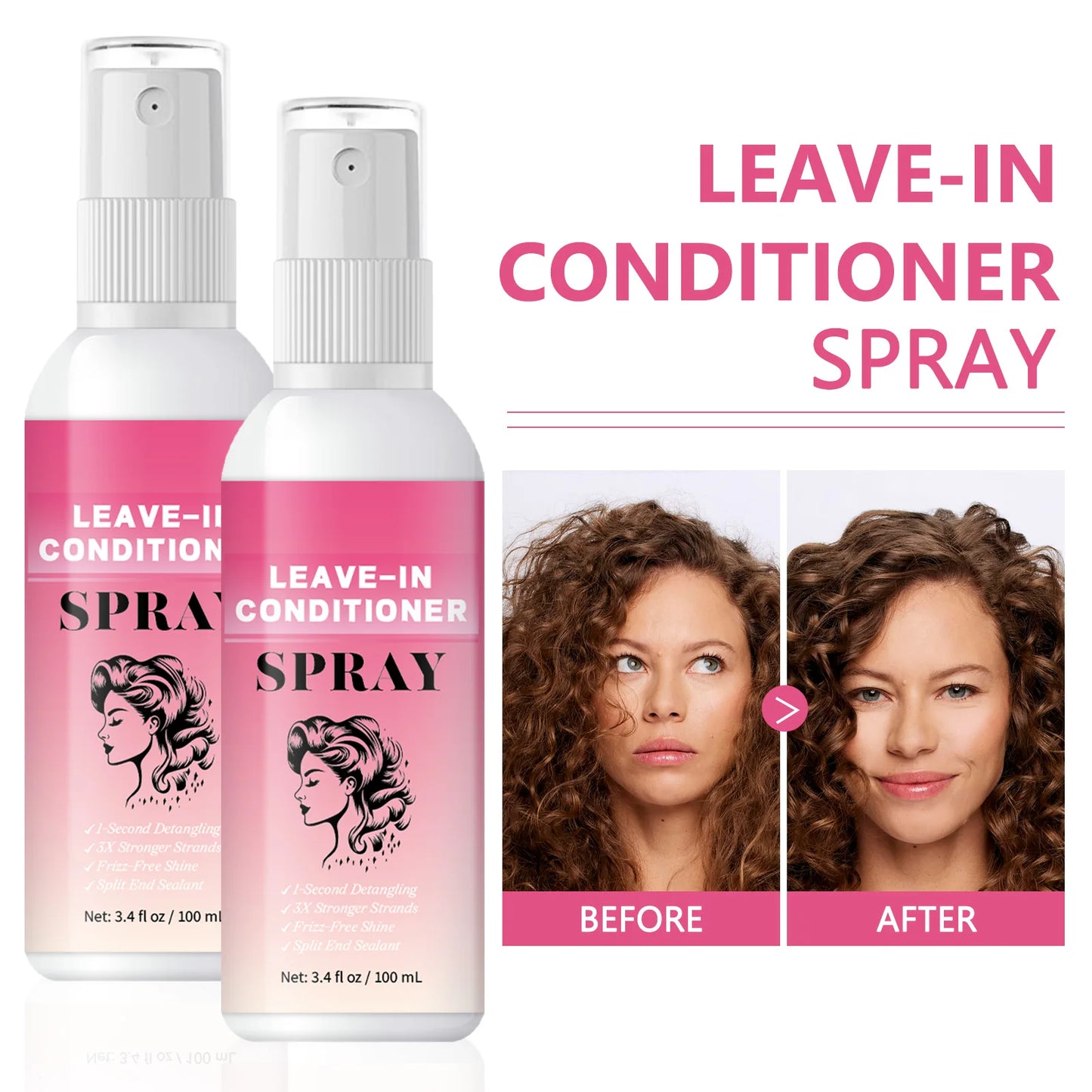 Hair Care Deep Repair Conditioning for Hair Heat Protector Serum Protect Hair From UV Damaged Moisturizing Hair-Care