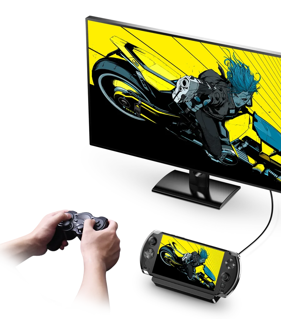 GPD 2025 WIN 4 32GB Memory RAM 1TB 2TB Hard Disk AMD 8840U HX370 Processor Handheld Gaming Portable Laptop Touch Screen Mini PC