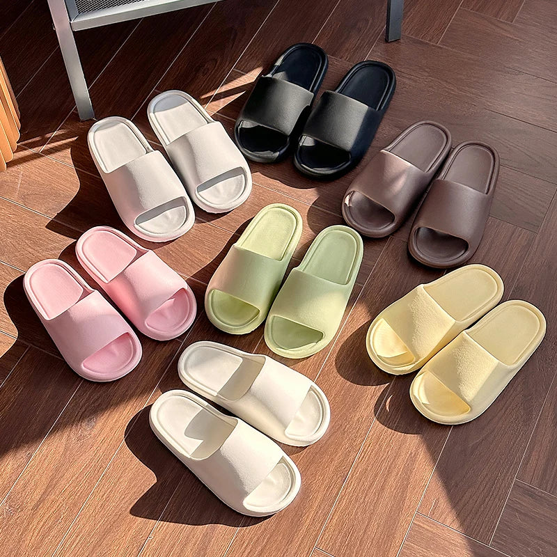 Fashion Men's Summer Ligtweight EVA Indoor Home Sandals Slippers Shoes Men Slippers Outdoor Students Women Comfortable Slides