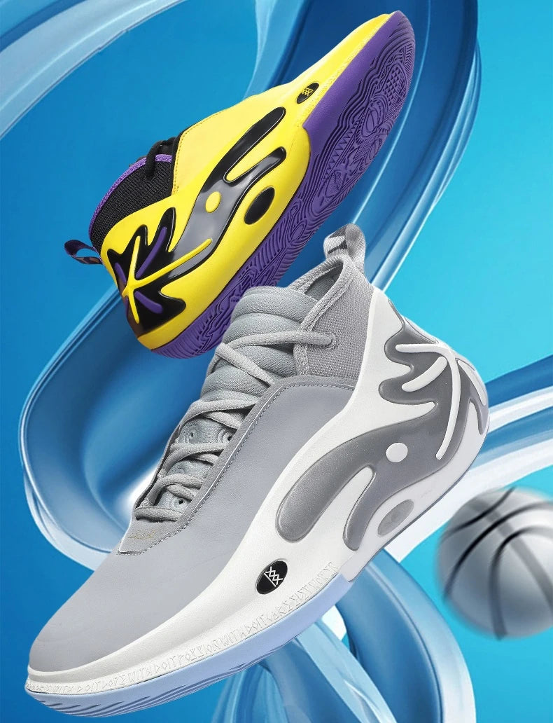 High-quality Men Basketball Shoes for Women Leather Basketball Sneakers Men Outdoor Rubber Anti Slip Sports Training Shoes Male